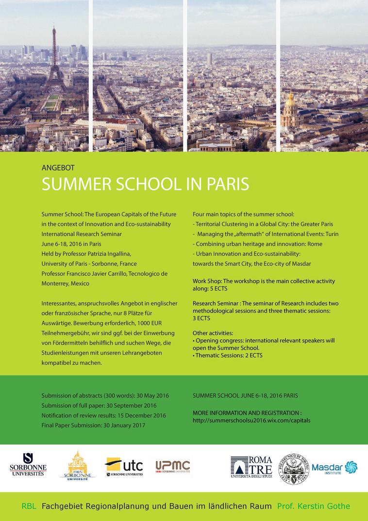 Summerschool Paris